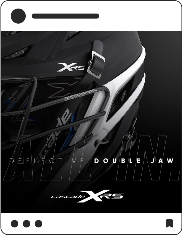 Cascade XRS social media post highlighting "Deflective Double Jaw"