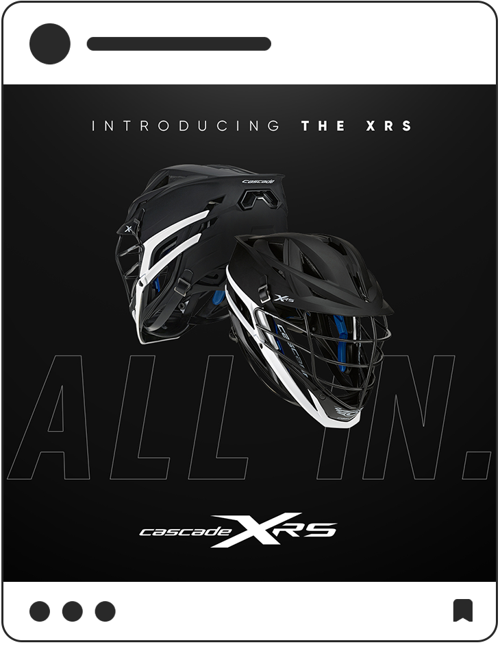 Cascade XRS social media post "Introducing the XRS" on black