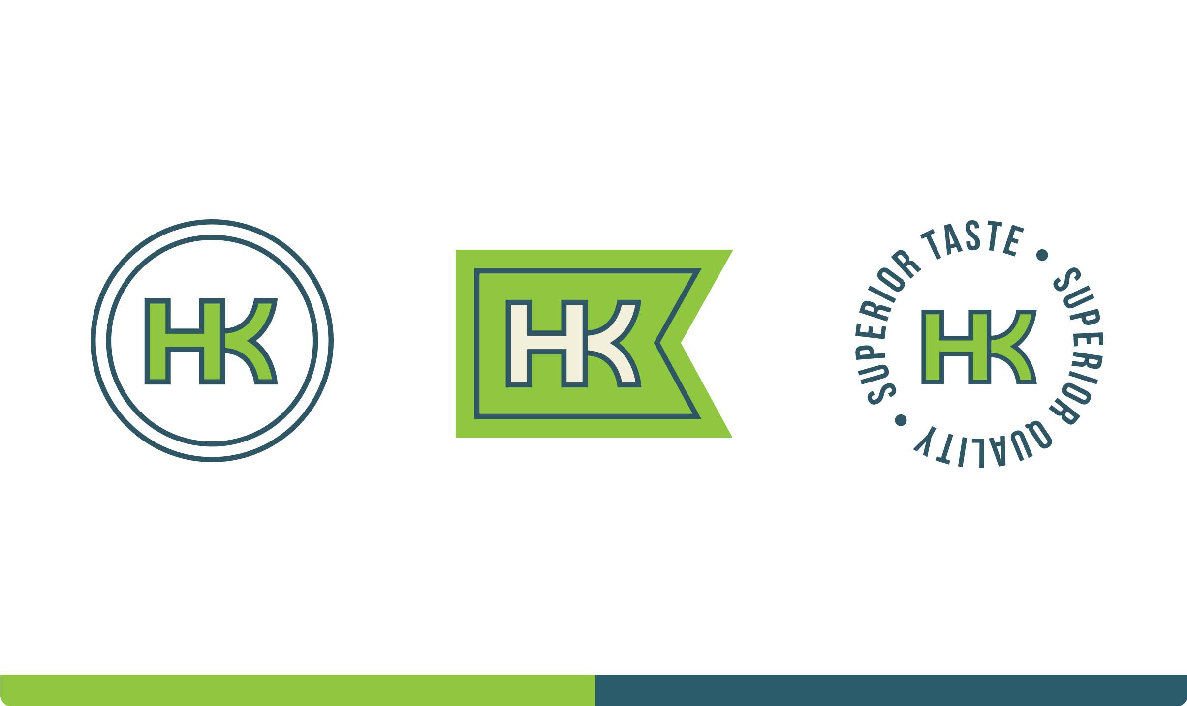 Hans Kissle brand colors and logo mark in various forms