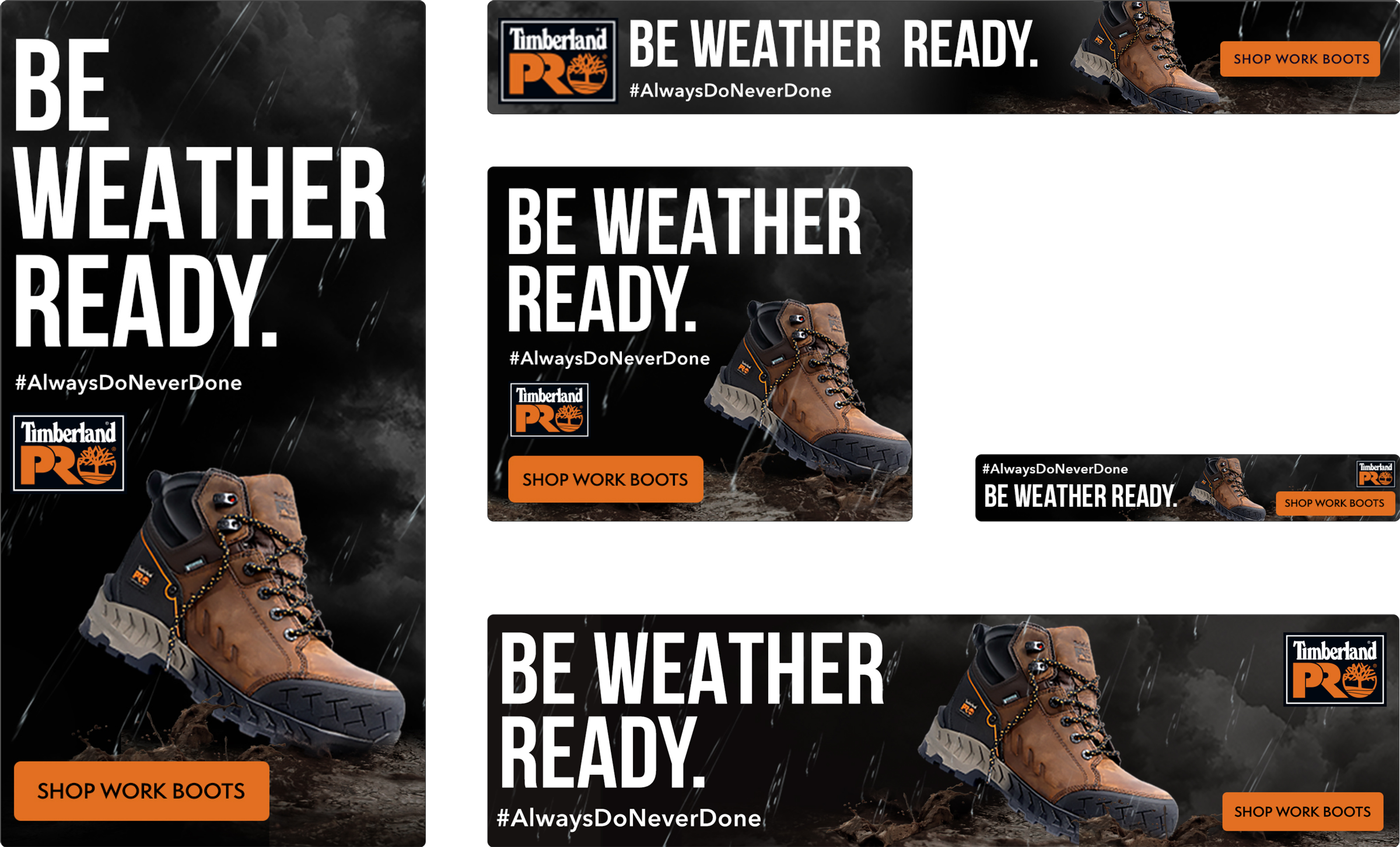 Various Timberland Pro Google Ads