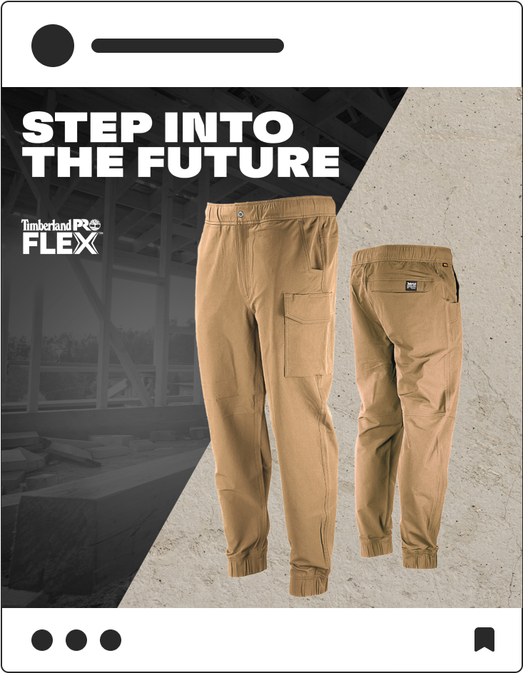 Social media posting with Timberland Pro work pants