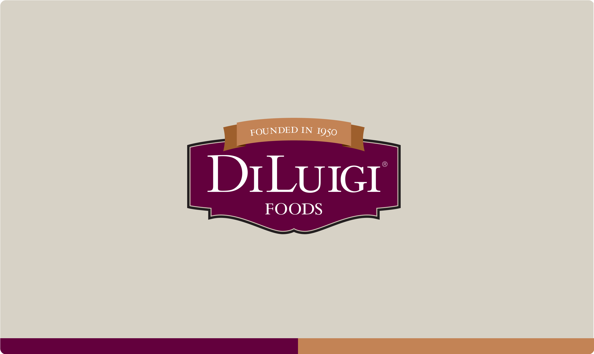 DiLuigi Foods logo with brand colors