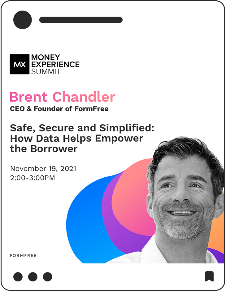 FormFree social media post featuring "Brent Chandler CEO & Founder of FormFree"