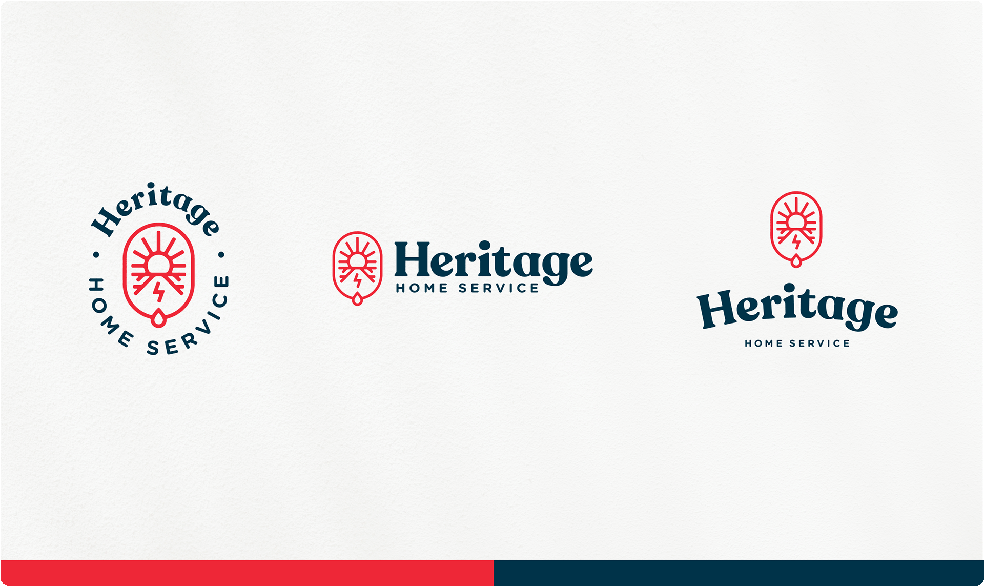 Heritage Home Service logos with brand colors