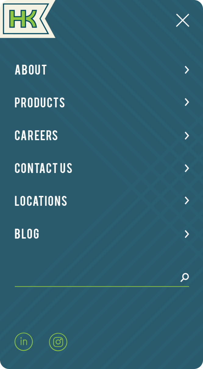 Hans Kissle mobile website open nav drawer