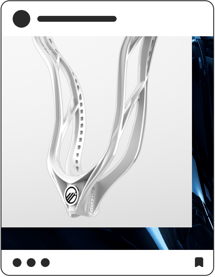 Social media post of Maverik Optik3 lacrosse stick