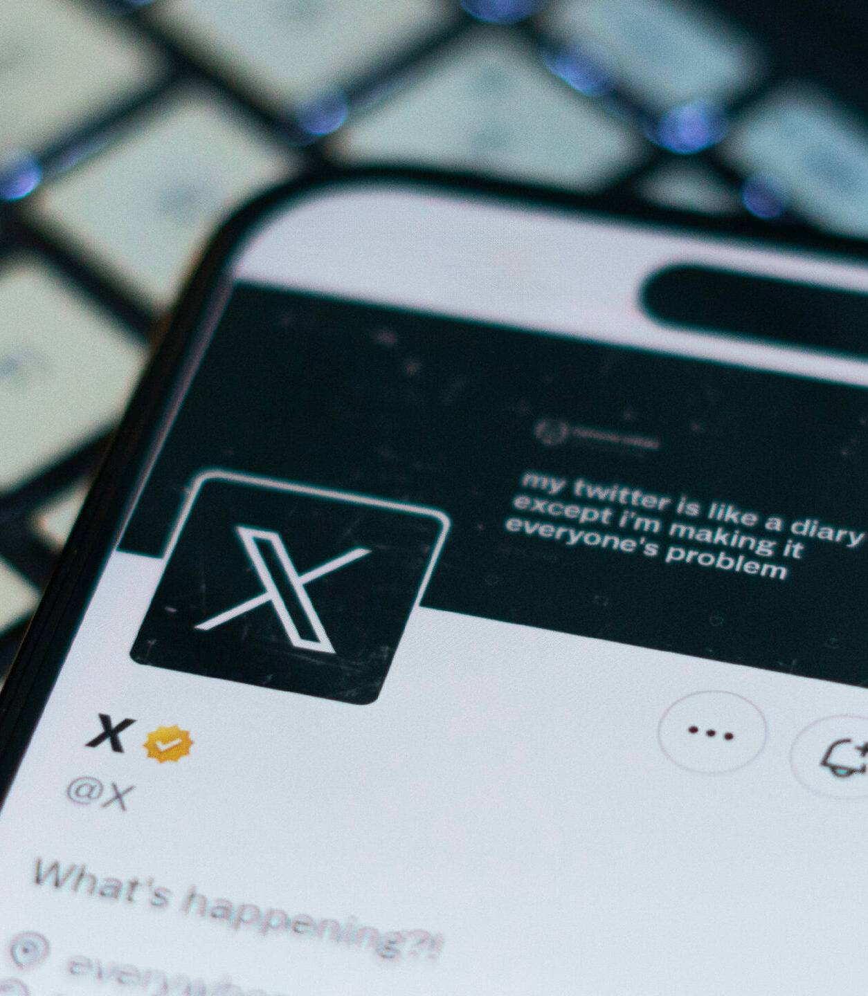 The @X profile on X