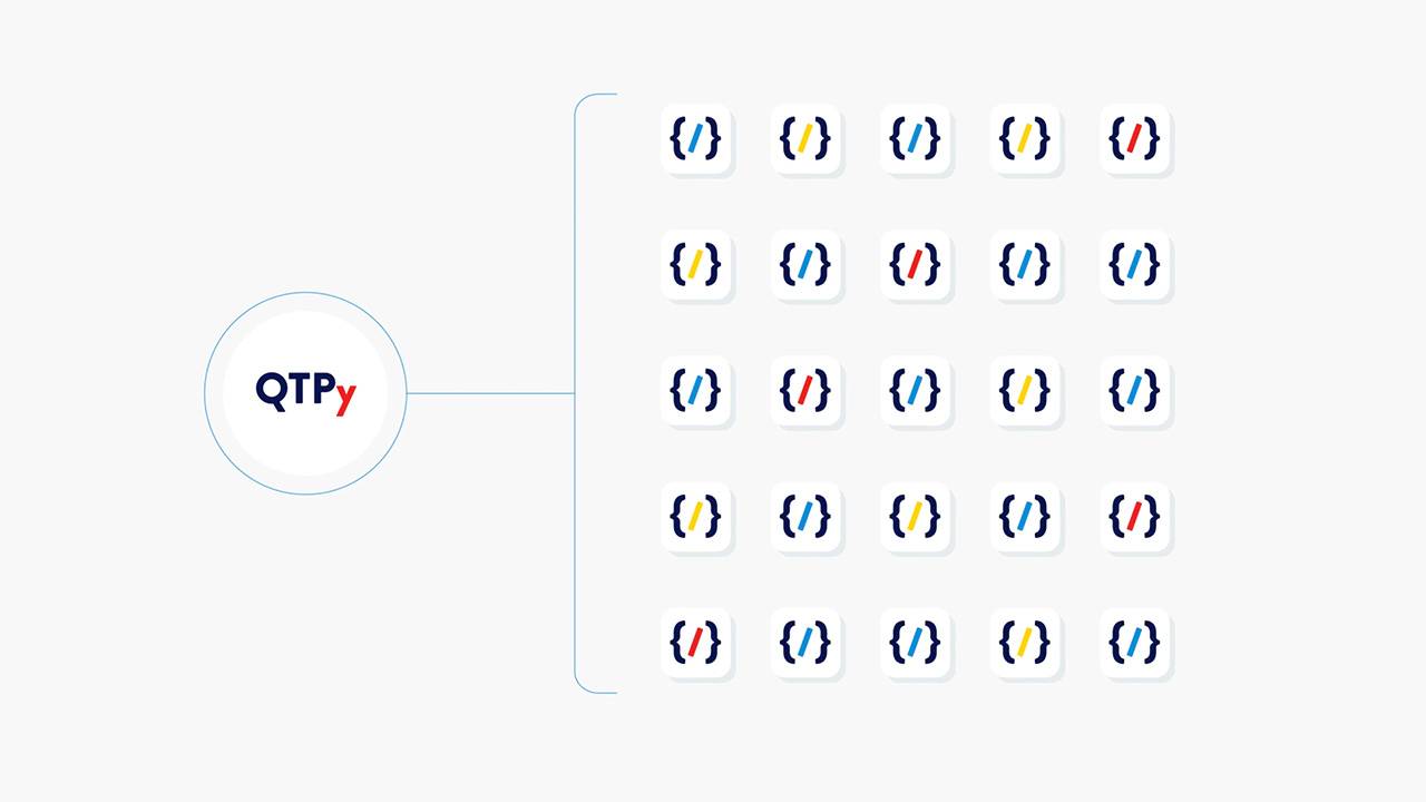 QTPy logo selecting from code library
