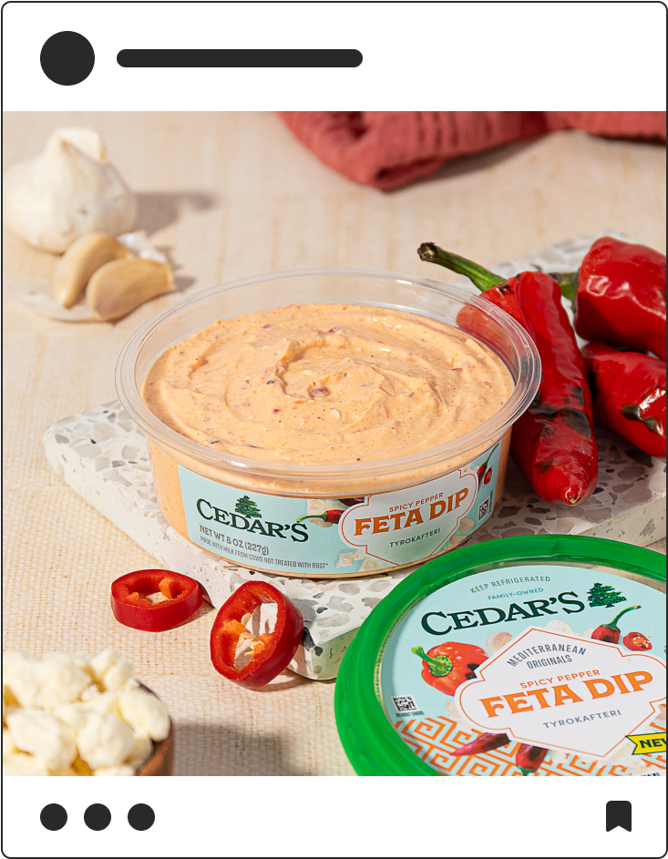 Cedar's Spicy Pepper Feta Dip product shot