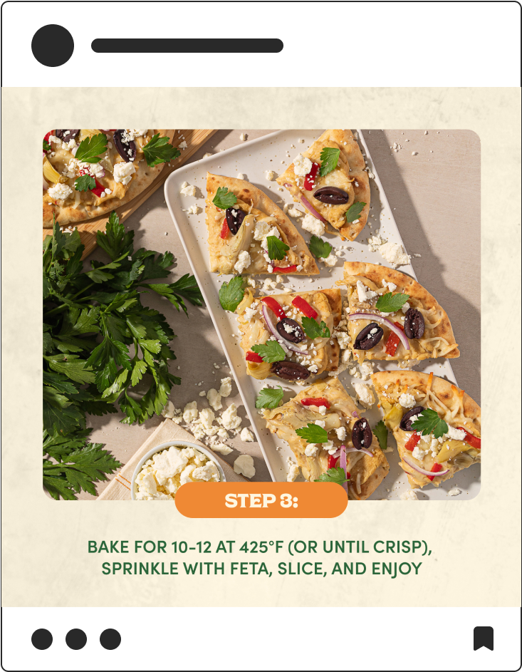 Cedar's social media post for Recipe Step 3
