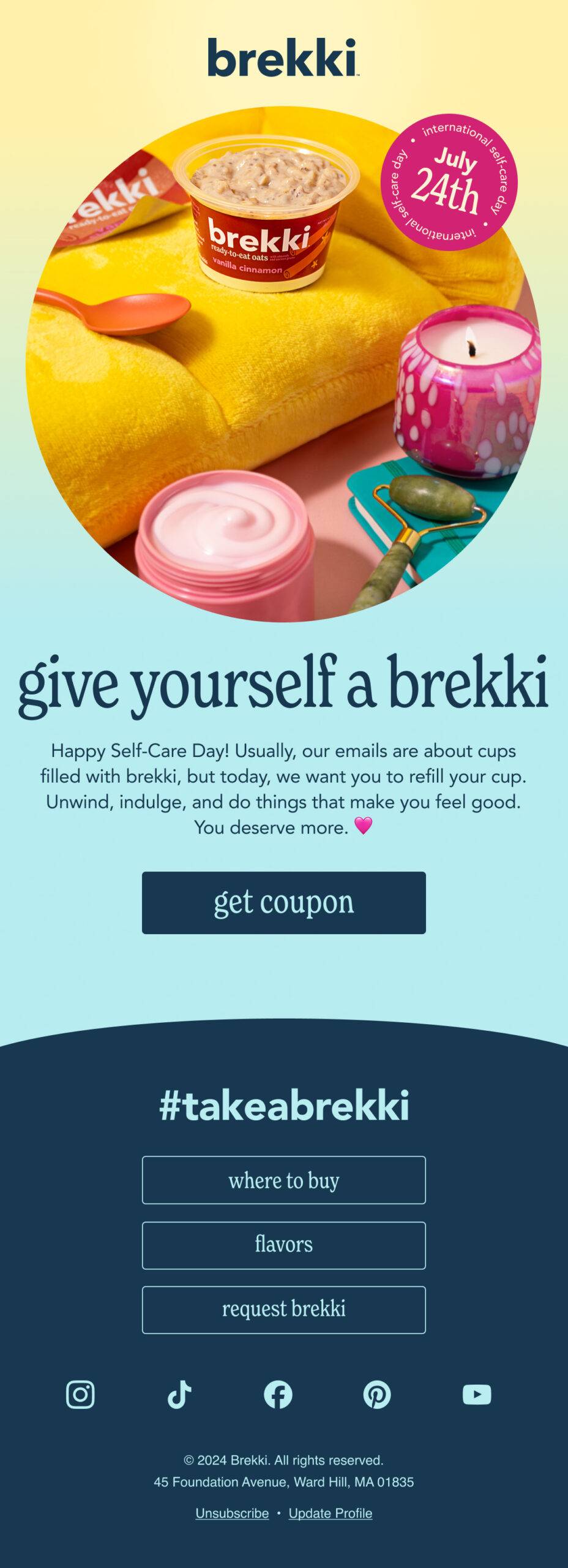 brekki email "give yourself a brekki"
